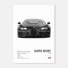 Знаменитые Автомобили Супер Спорт Настенный Арт Принт Постер M4 P1 DIVO STO SVJ Декорация Настенная Роспись Современный Домашний Декор Подарок на День Рождения Без Рамки
