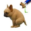 Pooping French Bulldog Toothpaste Dispenser Vomit Cat Toothpaste Topper Bathroom Toothpaste Dust Protection Cap Cover Prank Accessories