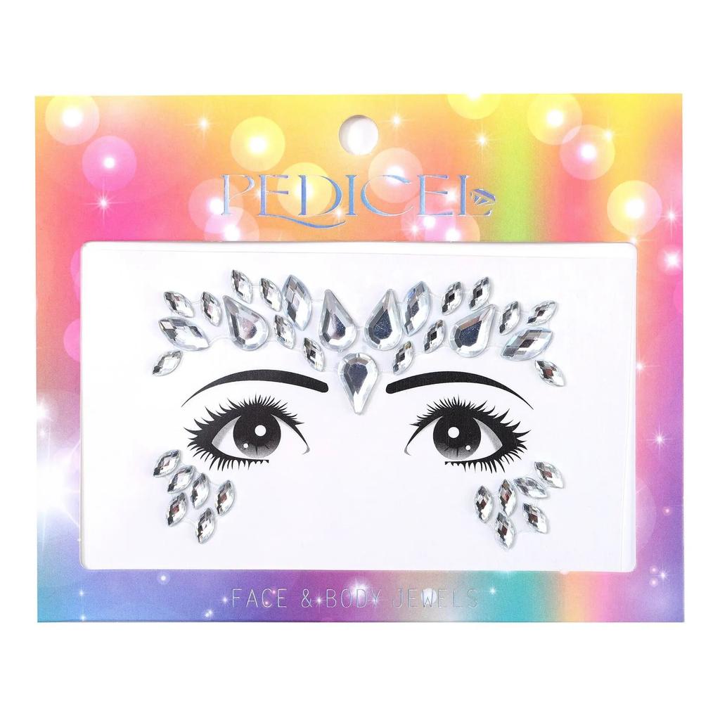 Colourful Kids Makeup Face Stickers Crystal Diamonds Gemstones Girls Women Holiday Glitter Party Self Adhesive Eye Face Tattoos
