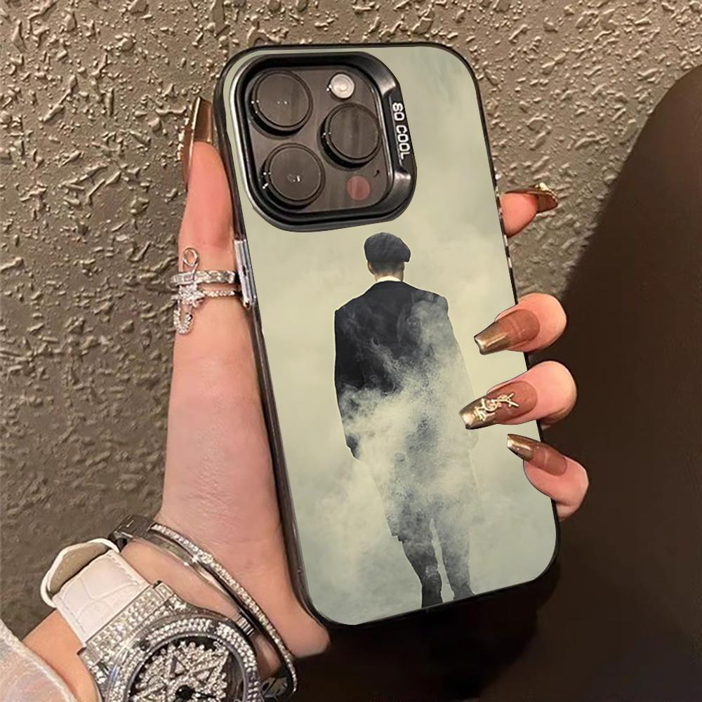 Чехол для телефона Peaky B-Blinders Томми Крутой черный IMD Цветной Серебристый Подходящий мягкий чехол для iPhone 16 15 14 13 12 11 XS Pro Max
