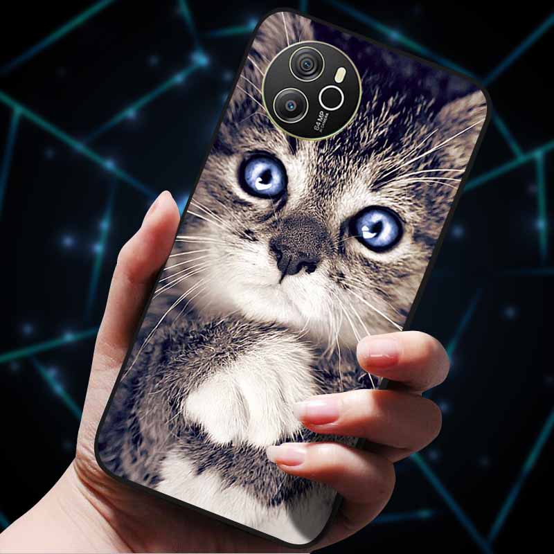 Для Oscal Tiger 12 Чехол Крутой Роскошный Мягкий Черный Силиконовый Ударопрочный Чехол для Телефона для Blackview Oscal Tiger 12 Coque Fundas TPU Etui