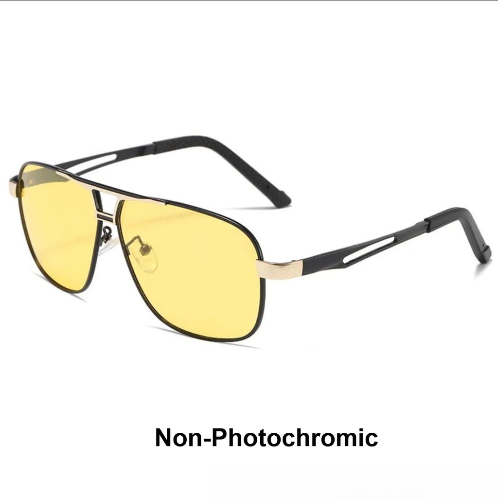 Новые мужские поляризованные фотохромные солнцезащитные очки Защита UV400 Солнцезащитные очки для вождения на весь день для использования днем и ночью