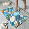 Коврик для кухни с галькой, водонепроницаемый, нескользящий, набор ковриков, коврик-дорожка, прикроватный коврик, впитывающий ковер для кухни