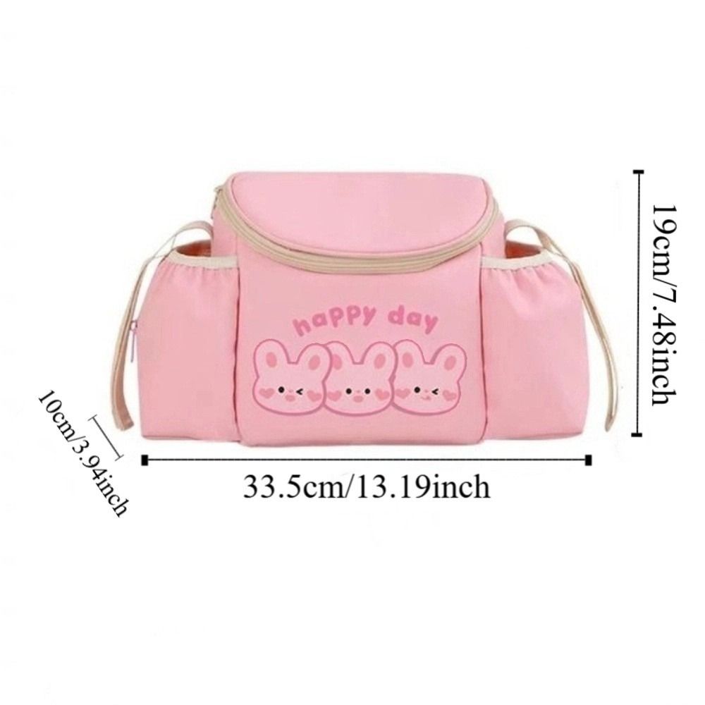 PU Leather Bicycle Handlebar Bag Large Capacity Riding Front Handle Hanging Bag  Stroller