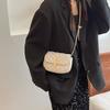 Chic Women's Small Chain Crossbody Bag Fashionable Spring 2024 Pu Leather Minimalist