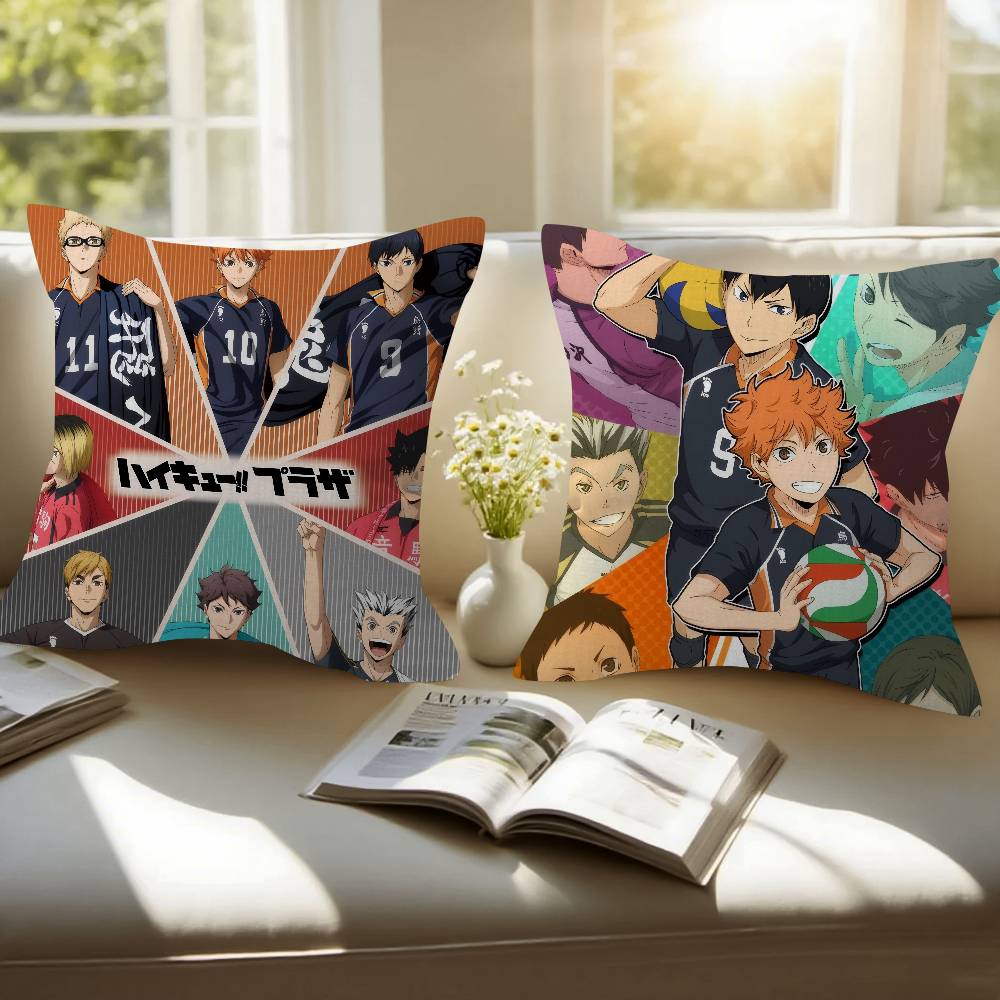 H-H-Haikyuu Аниме Волейбол Наволочка Мультяшный Подарок Чехол на Подушку Спальня Дом Диван Стул Сиденье Декор Наволочка