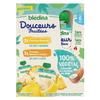 BLEDINA Gourdes Fruitées 100% Végétal - 2 Pommes Bananes Au Lait D'amandes Et 2 Pommes Bananes Ananas Au Lait De Coco - 4x90 G