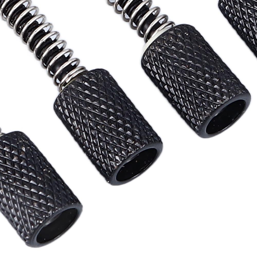 6PCS Metal Material Electric Guitar Bridge Black Color Bridge Replacement Parts  For Bass Guitar
