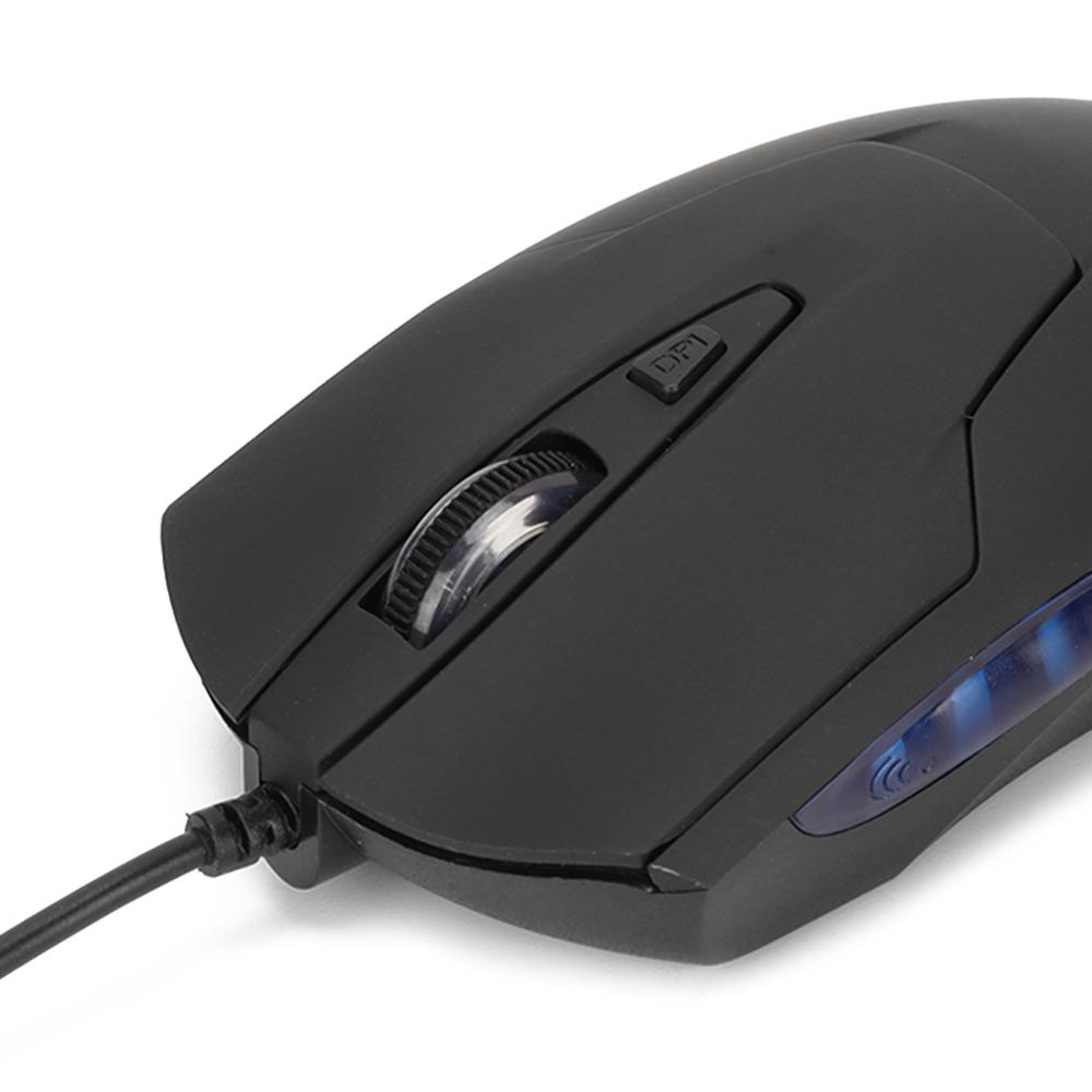 Adjustable DPI Wired Mouse Type-C Wired Computer Mouse 6-Button Optical Mouse Study