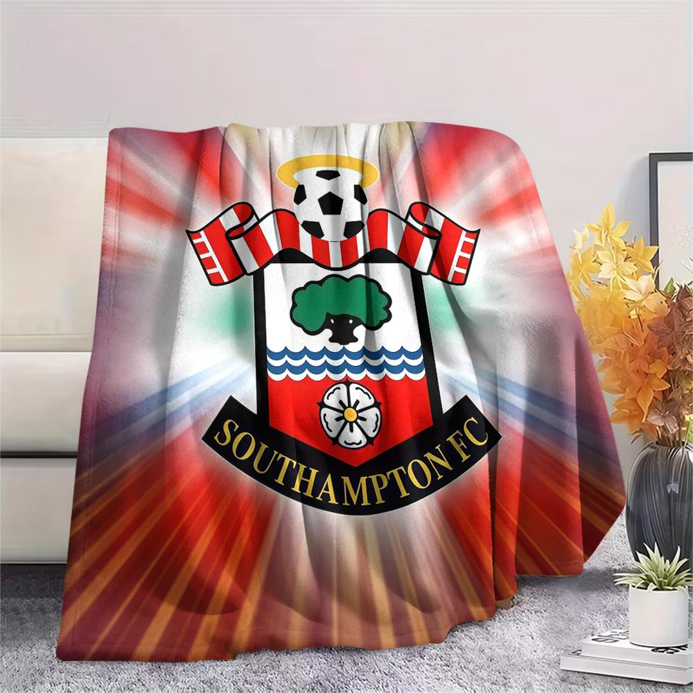 Southampton FC2 Flannel Blanket, High quality Comfortable for All Seasons, Home Decor, Warmth and Comfort