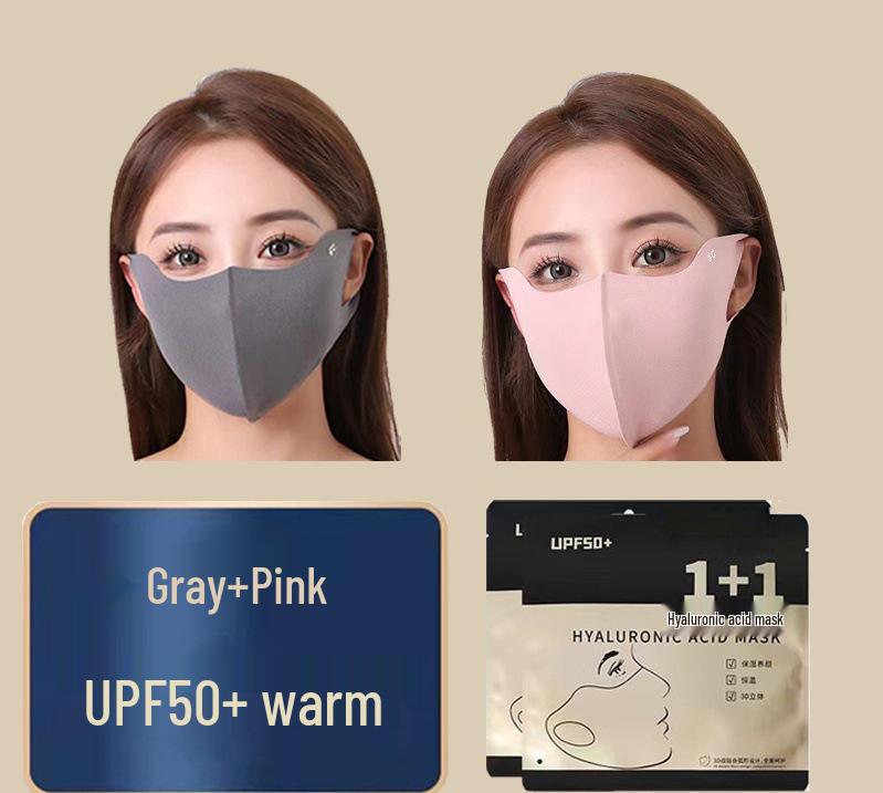 Новая 3D маска для лица с гиалуроновой кислотой, моющаяся, защита от холода для велоспорта и тепло для осени/зимы