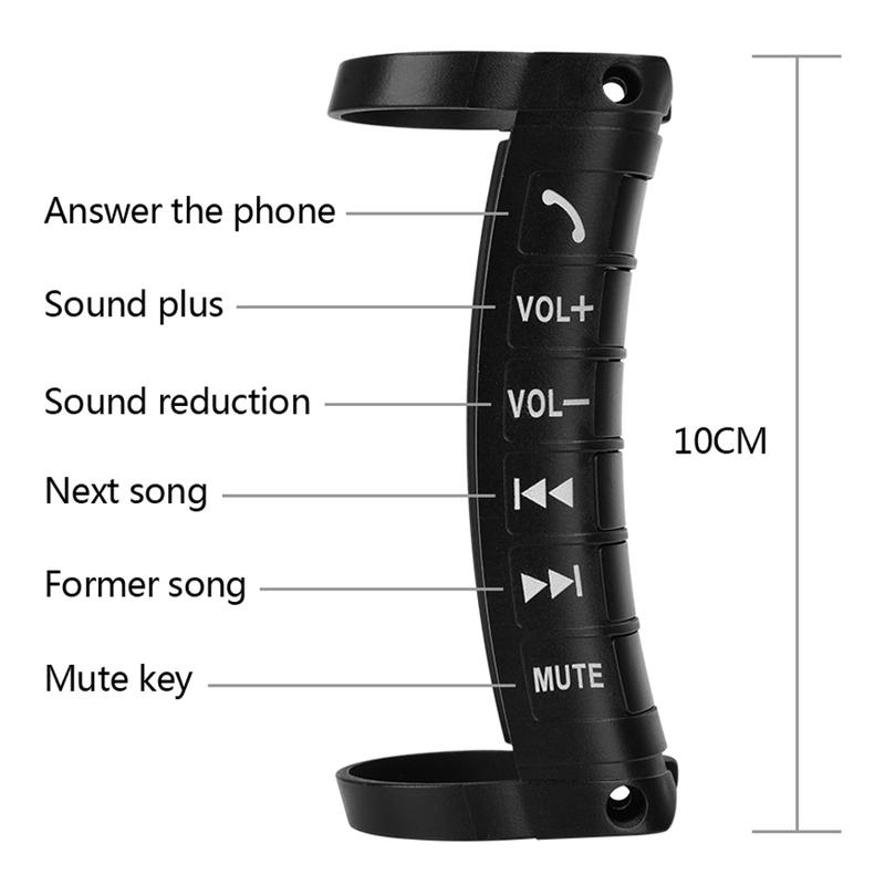 VC-Innovative-Universal Car Steering Wheel Remote Control Button Multi-Function Wireless Bluetooth Control For 2DIN DVD Player