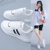 2024 PU Leather Casual White Women's Vulcanize Sneakers Breathable Sport Walking Running Woman Platform Flats Plataforma Mujer