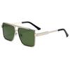 New Metal Double Beam Square Frame Women Sunglasses High Quality Men Aviator Sun Glasses Fashion Luxury Brand Designer Eyewear