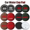 1/2Pcs Non-slip Mat Water Cup Slot Pad Car Coaster For Hyundai i20 i30 i40 Azera Sonata N Line Santafe Accent Solaris GDI Wagon HH60