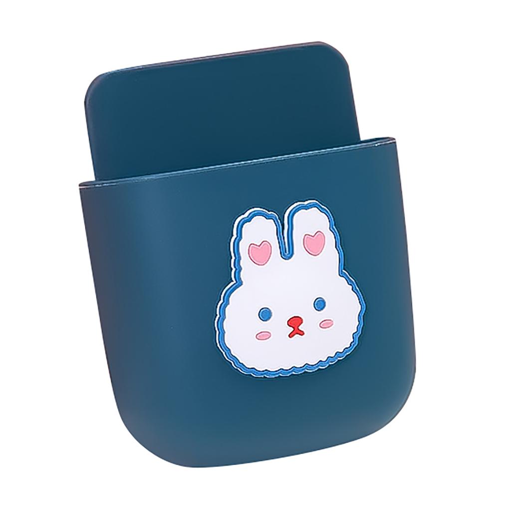 Wall Mounted Storage Box Remote Control Organizer Mobile Phone Plug Holder Rack