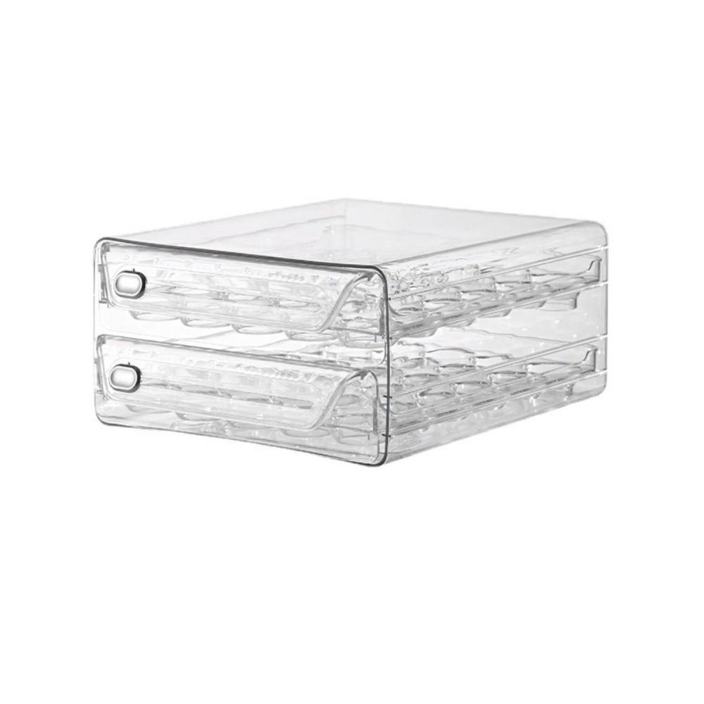 Transparent Egg Storage Box Double Layer Egg Container Egg Preservation Box Refrigerator