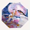 Aladdin,Jasmine Automatic Opening and Closing Fashion umbrella - 8-rib Folding Design, Lightweight and Portable, Suitable for Daily Business