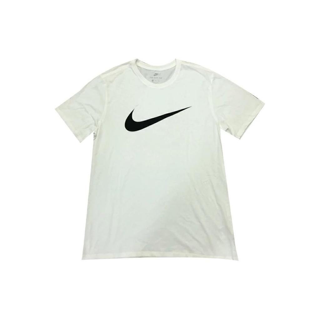 Nike Футболки Мужские Белые С Круглым Вырезом Умеренный Прямой Крой 940419-101