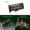 M.2 NVME Адаптер-ускоритель с поддержкой двух SSD для слота PCIE Адаптер-конвертер M+B Key SSD в PCIE Адаптер NVME