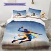 Starry Sky Volleyball Player Dynamic Art Print 3 Pieces Duvet Cover Set Sports Athlete Bedding Bedroom Decor Without Pillow Core Comforter