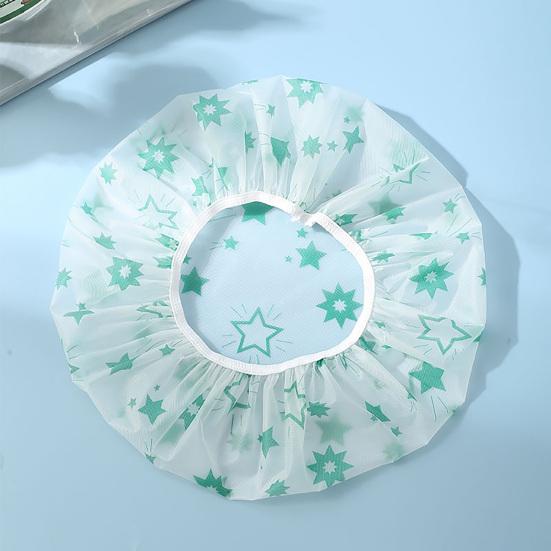 5 шт. Шапочки для душа Водонепроницаемая шапочка для волос для душа Большого размера Эластичная резинка Удобные для путешествий Складные Шапочки для душа для ванны, спа