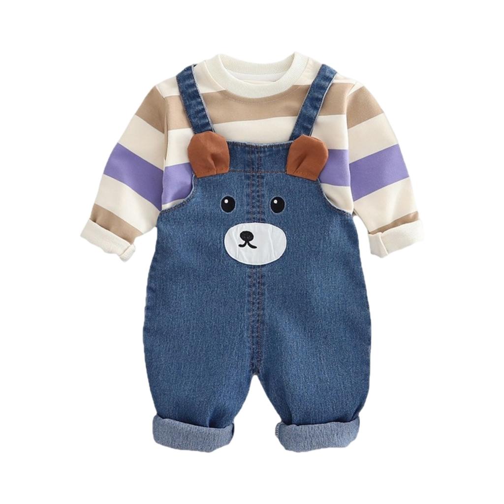 Детский повседневный комплект с длинным рукавом, удобные наряды для повседневной носки