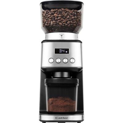 Moulin À Café Électrique CATLER CG 510 - Meules Inox - 31 Niveaux De Mouture Réglables - Écran LCD - Café Moulu - Inox