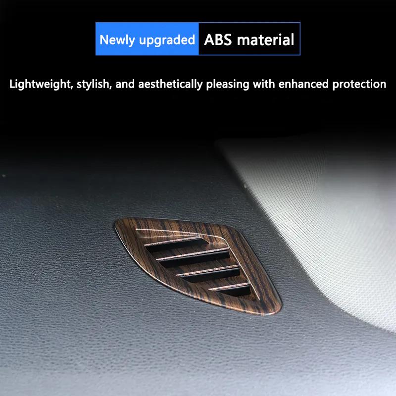 Car Dashboard Air Outlet Frame Cover For BMW X1 F48 2016~2022 Air Conditioner Vent Outlet Cover Trim Auto Sticker Accessories