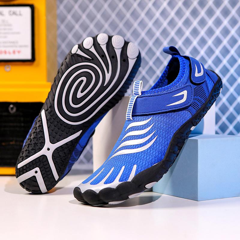 Unisex Barefoot Water Shoes Men Five Fingers Aqua Shoes Women Drainage Beach Sports Swim Sandals Quick Dry Diving Hiking Wading Sneakers Fitness Shoes