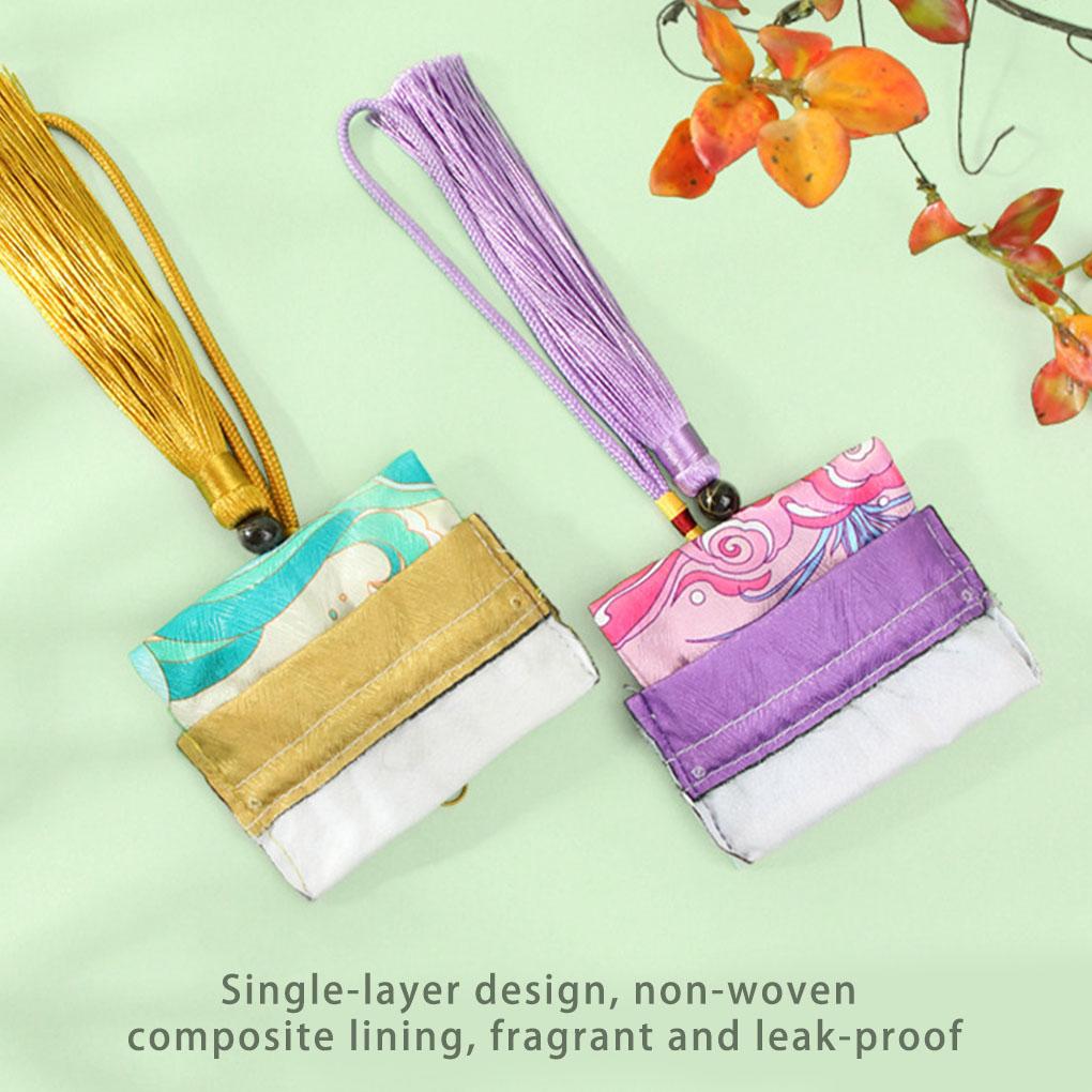 Ароматное саше Портативный Заменяющий Винтажный Китайский Стиль Ожерелье Сумка для Хранения Ювелирных Изделий Подарочный Мешочек Украшение с Кисточкой