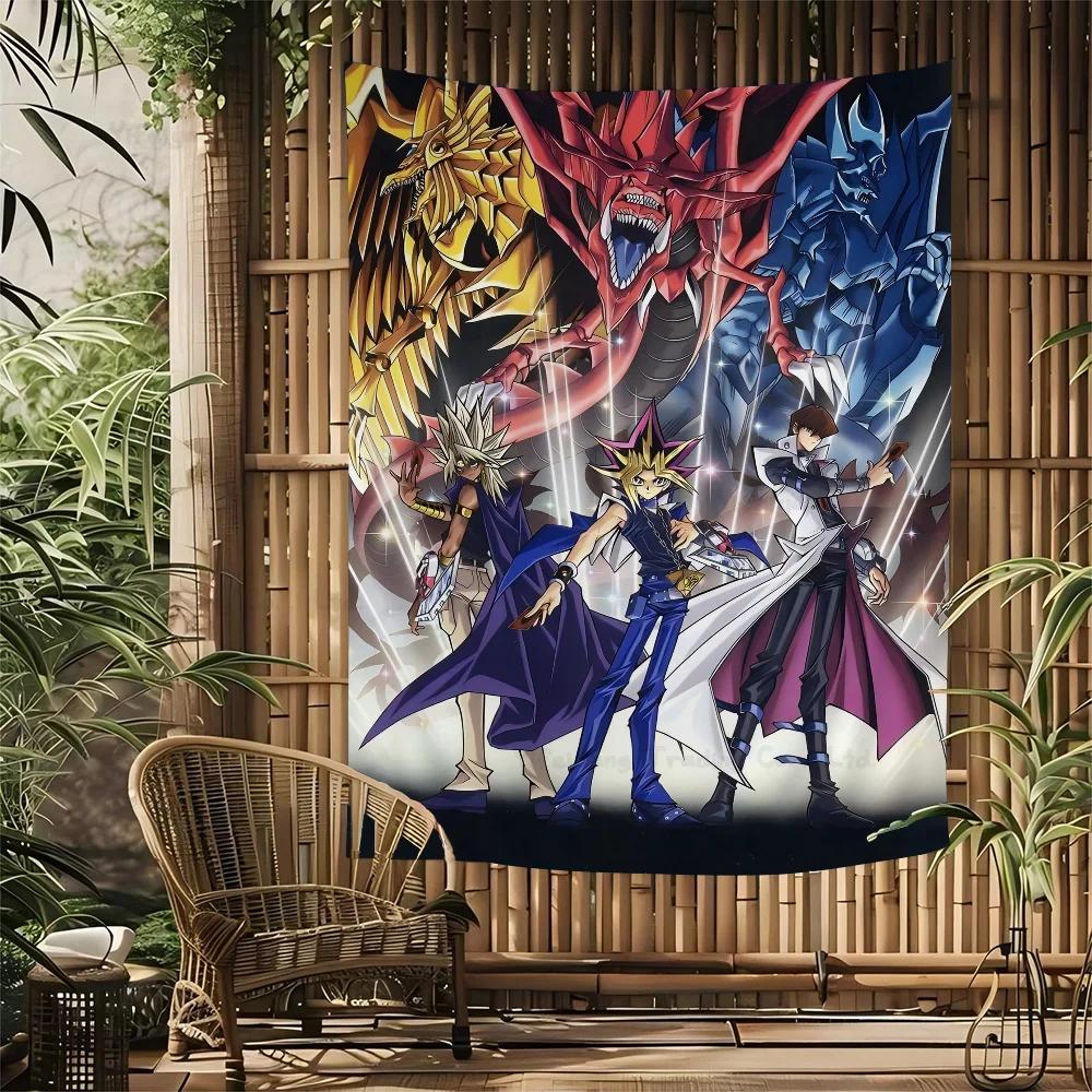YuGiOh Фараон Атем Ями Юги Настенный Гобелен Искусство Научная Фантастика Комната Домашний Декор Настенное Искусство Декор