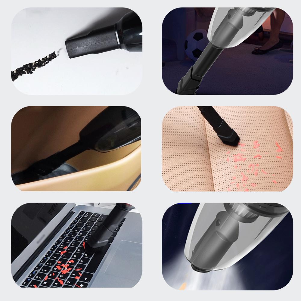 Мощный автомобильный воздушный насос «четыре в одном» Бытовой беспроводной пылесос Ручной портативный воздушный насос Модель с беспроводной зарядкой 9000 Па