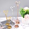 1Pc Dining Table Card Wedding Celebration Wedding Number Folder European Style Heart Shaped Practical Business Card Holder