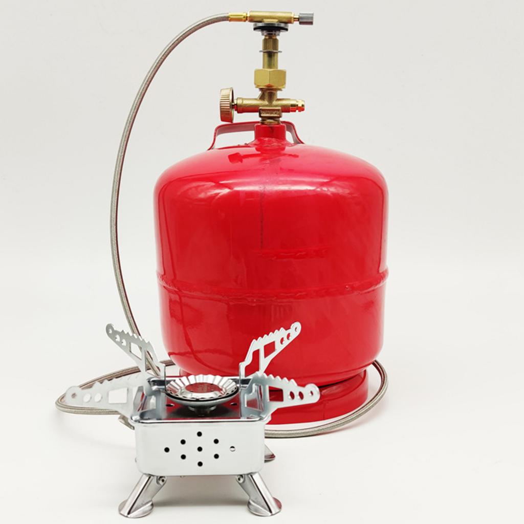 Переходник для уличной плиты Прочный Практичный Деталь для кемпинговой плиты Конвертер для газовой плиты для кемпинга Адаптер для баллона из алюминиевого сплава