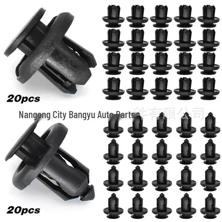 120-Piece Snap Fastener Kit - 6 Types for Honda Civic, Accord, CR-V Bumper Clips