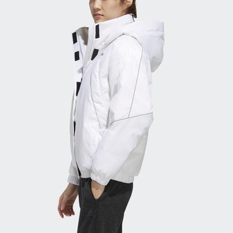 Adidas W Field Down PK Outdoor Warm Hooded Down Jacket Winter Women Jacket White EC7477