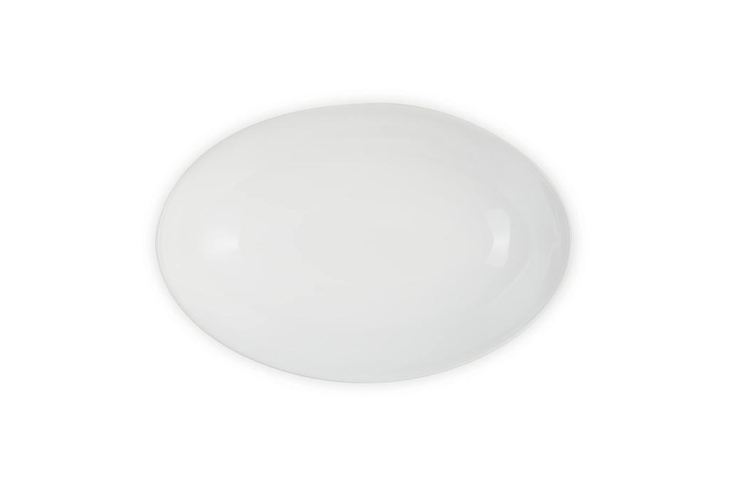 Овальное глубокое блюдо Le Creuset 23 см, Белое, Термостойкое, Подходит для микроволновой печи, духовки и посудомоечной машины, Подходит для запекания, гратена, карри и пасты