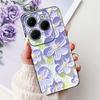 Чехол для Tecno Spark 20 Pro Plus Задний бампер Spark 20Pro 20C Цветная бабочка Цветок Рисунок Чехол для телефона Черный Мягкий силикон