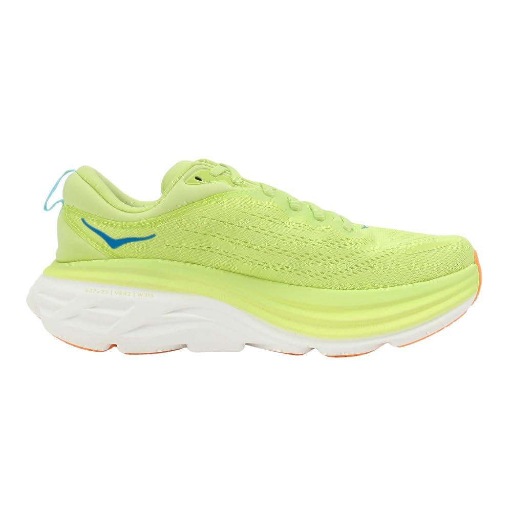 HOKA Bondi 8 Running Jogging Flash Size Shoes, Shoes, Yellow, 28.0, Men's, 1123202-LCS