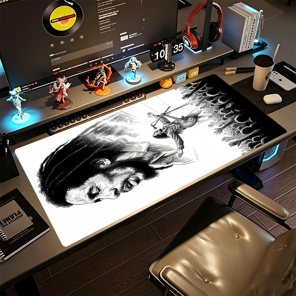 Bob Marley Gaming Mouse Pad Gamer Mousepad Computer Desk Mat Non-Slip Rubber Base Perfect for Office Laptop Gaming Setup