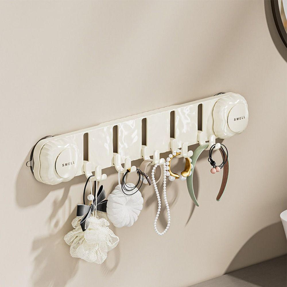 Towel Rack Wall Mounted Hooks Multi-Purpose Bathroom Hook New Kitchen Utensils Storage Row Hook