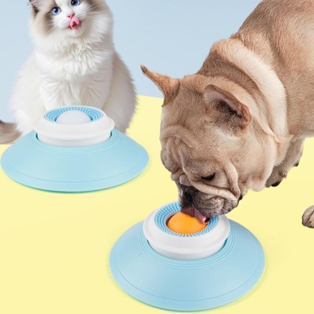 Non-Tipping Design Yogurt Licking Plate Without Battery Slow Feeder Lick Toys  Cat Feeding
