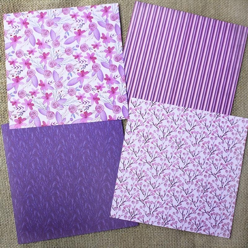 24 листа цветок ремесло бумажные колодки вырубные штампы искусство фон оригами скрапбукинг изготовление карт