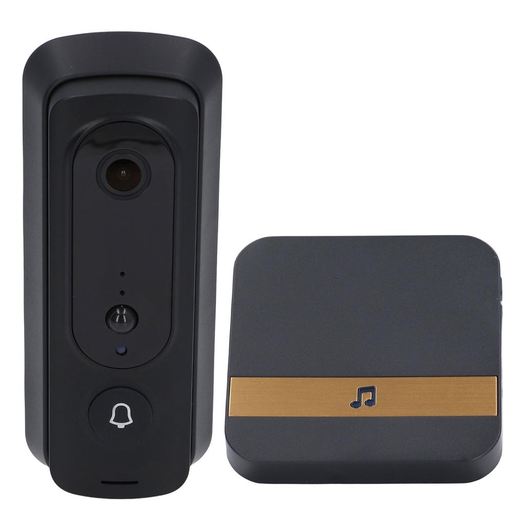 Видеодомофон 2,4 ГГц WiFi 1080P HD Ночное видение ИИ Распознавание людей Двусторонняя связь Беспроводная видеокамера для дверного звонка США