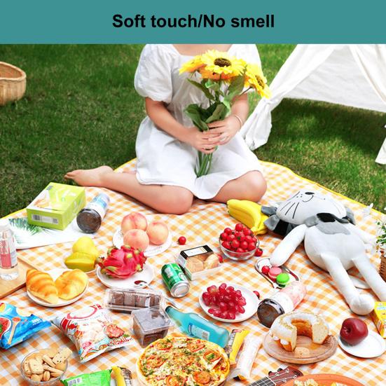 Portable Picnic Blanket Waterproof Moisture-proof Thickened Classic Plaid Rectangle Foldable Multipurpose Camping Mat Outdoor Supplies