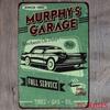 Custom Retro Pin-up Girl Car Repair Shop Tin Sign