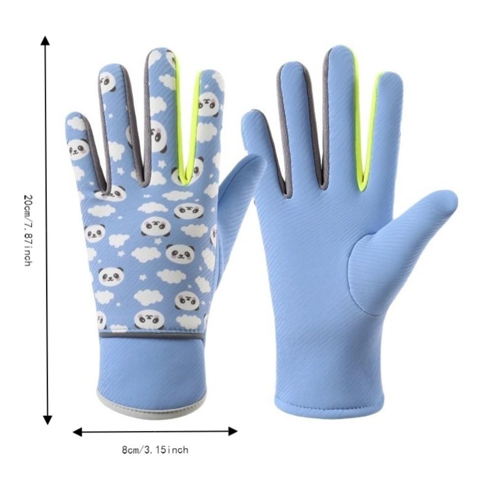 Panda Print Kids Winter Gloves Warm Warm Mittens New Children Gloves Outdoor Cycling