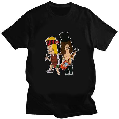 Футболка с забавным принтом Beavis Butthead, унисекс, удлиненная футболка, комикс-панк, унисекс, топы, летняя модная рубашка для хипстеров, уличная одежда