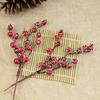 10Pcs Mini Round Artificial Red Berries Xmas Flower New Year Home Ornaments